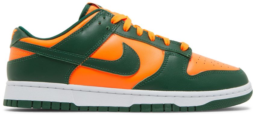 USED Nike Dunk Low Retro Miami Hurricanes