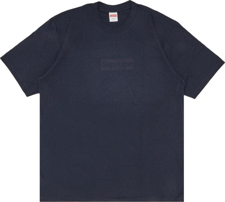 Promo Supreme Tonal Box Logo Tee Navy