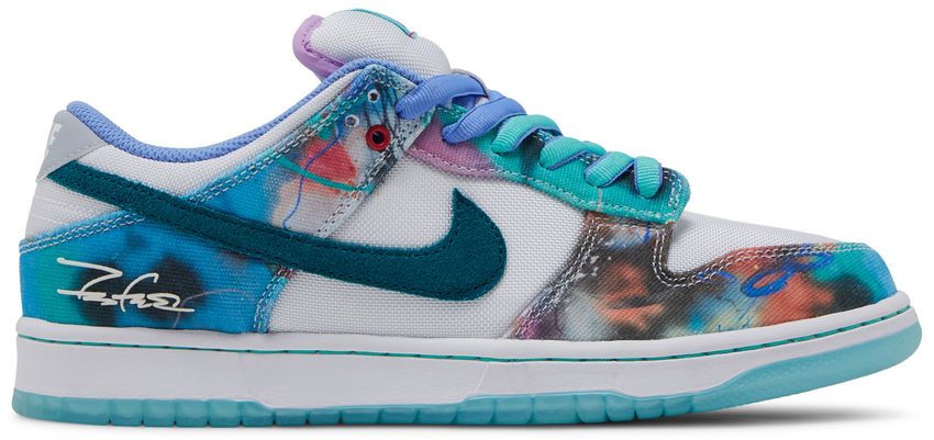 USED Nike SB Dunk Low Futura Laboratories Bleached Aqua