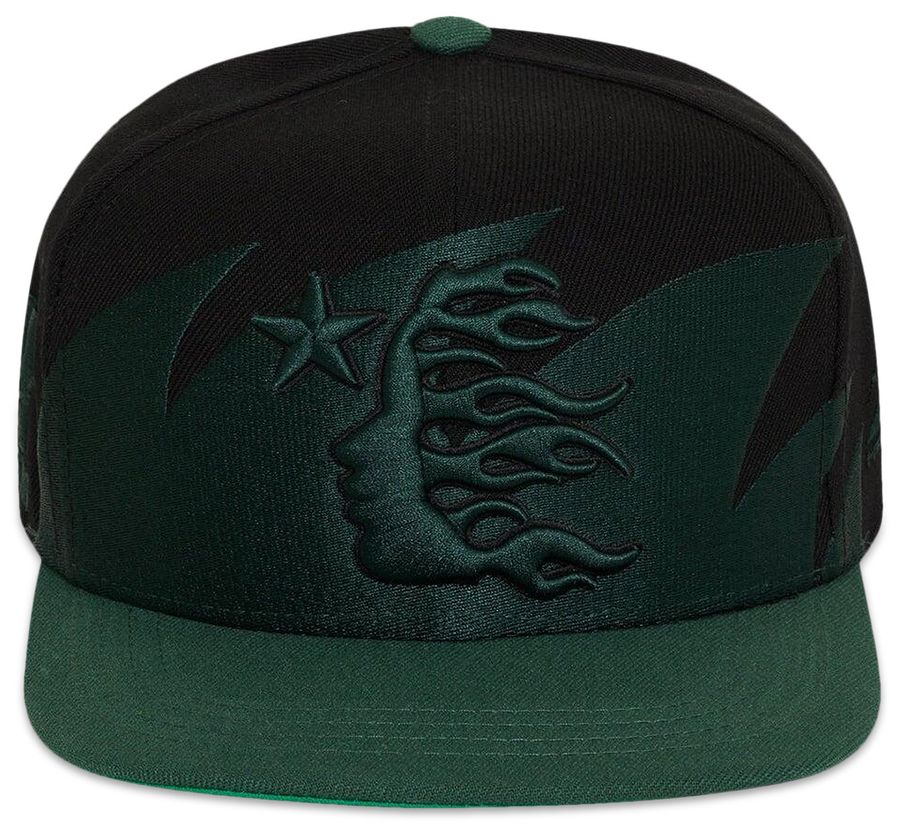 Hellstar Sharkteeth Snapback Hat Black/Green