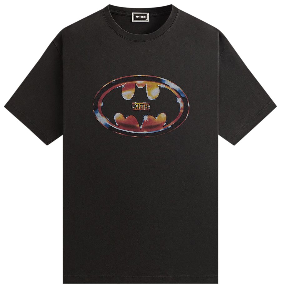 Kith x Batman Logo Vintage Tee Black