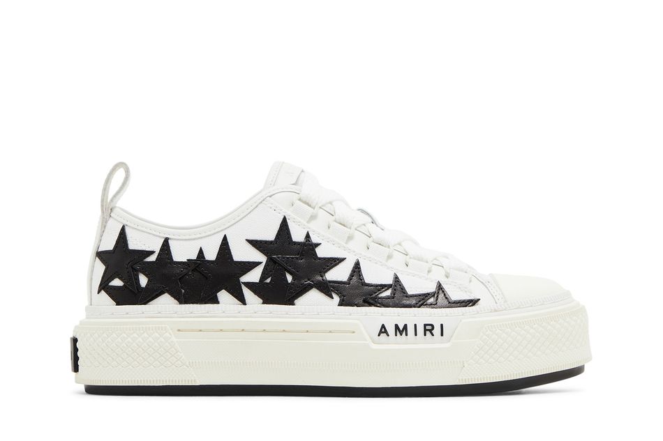 USED Amiri Wmns Stars Court Low 'White Black'