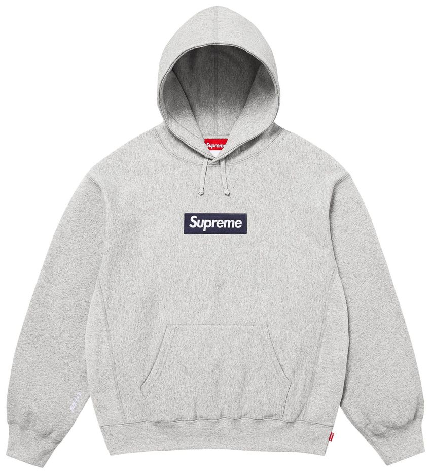 Supreme Box Logo Hooded Sweatshirt (FW25) Heather Grey