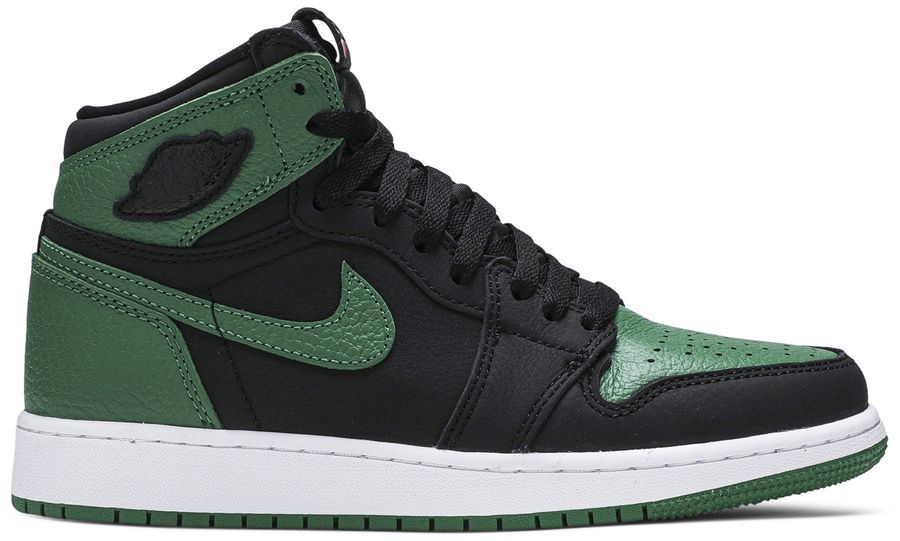 USED Jordan 1 Retro High Pine Green Black (GS)