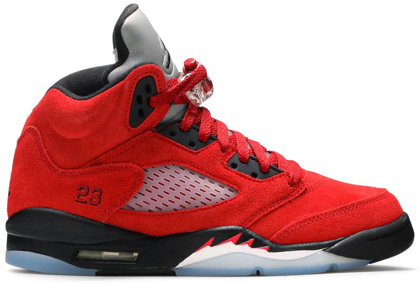 USED Jordan 5 Retro Raging Bull Red (2021) (GS)