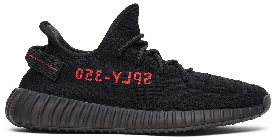 USED adidas Yeezy Boost 350 V2 Black Red