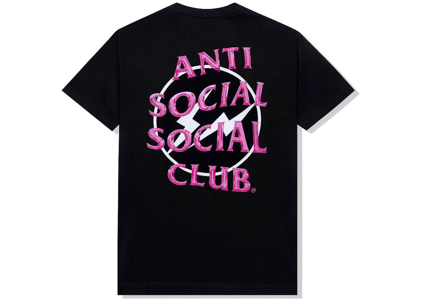 Anti Social Social Club Pink Fragment Tee Black