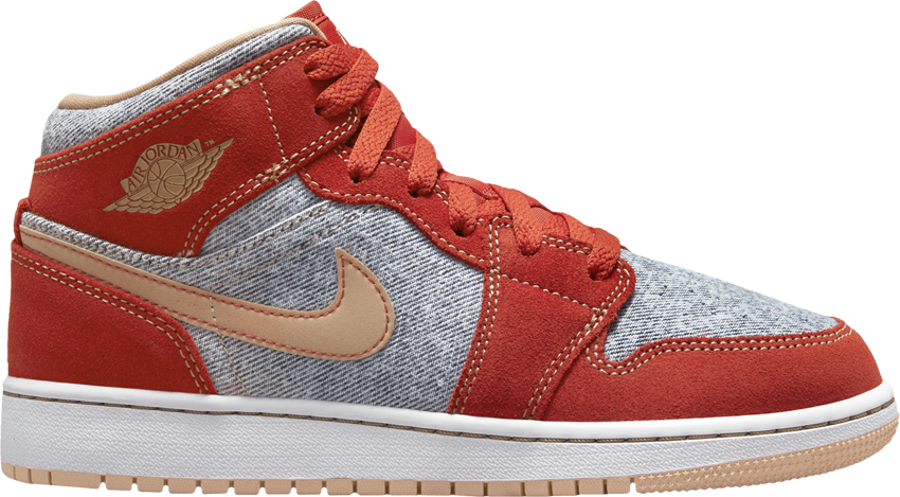 Promo Jordan 1 Mid Denim Red (GS)