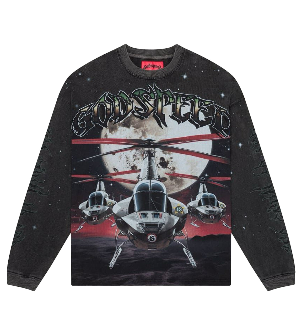 Godspeed Airstrike LS Tee Black Wash