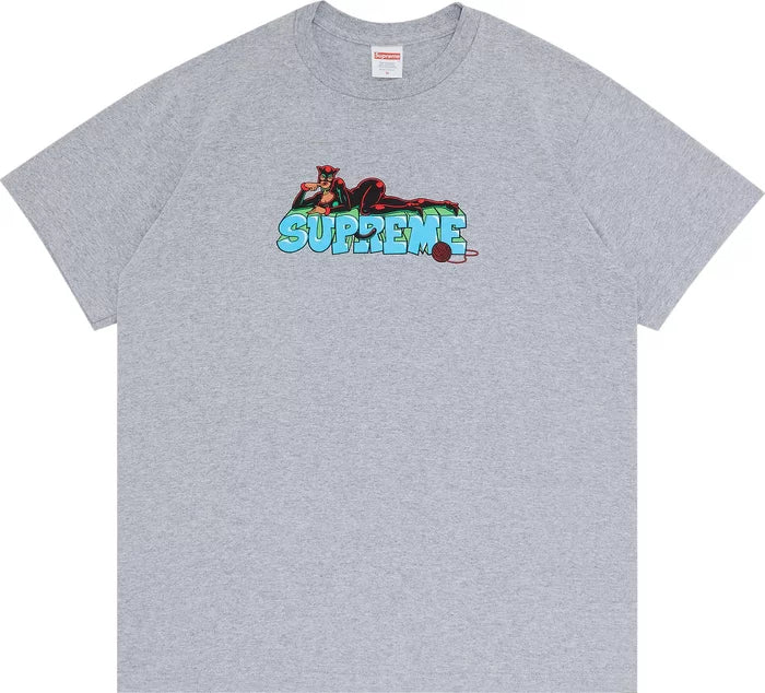 Supreme Catwoman Tee Heather Grey