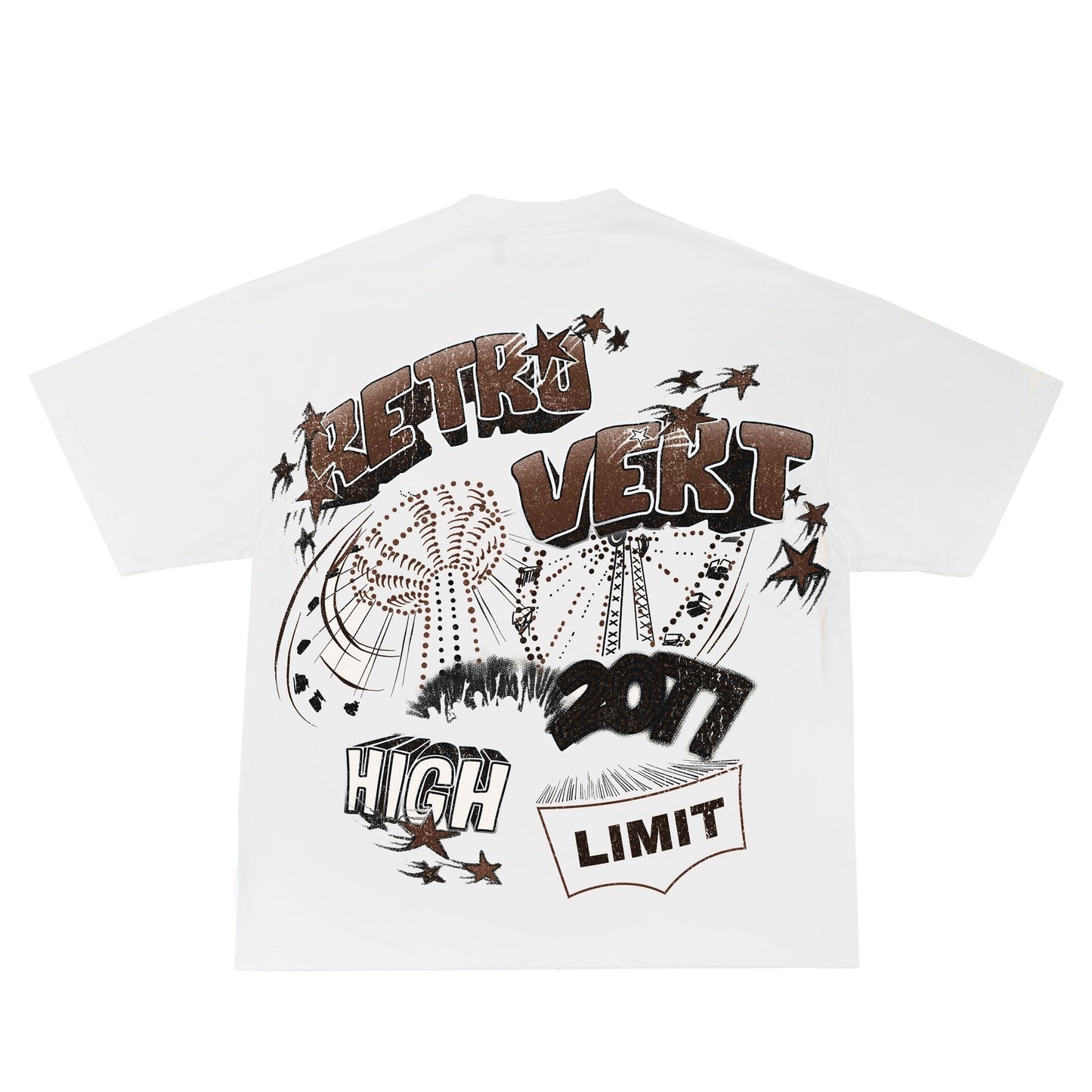 Retrovert Brown Festival T-Shirt Brown