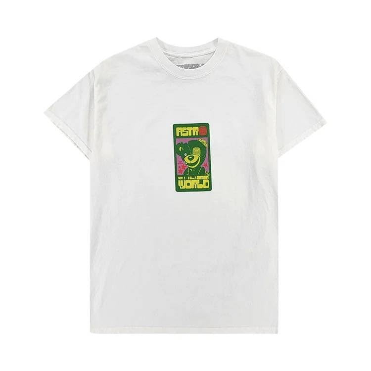 Promo Travis Scott Scare Bear Tee White