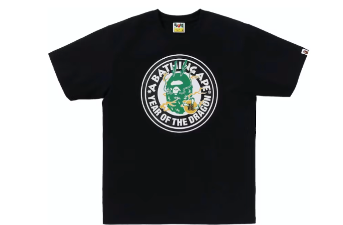 BAPE Year Of The Dragon Green Tee Black
