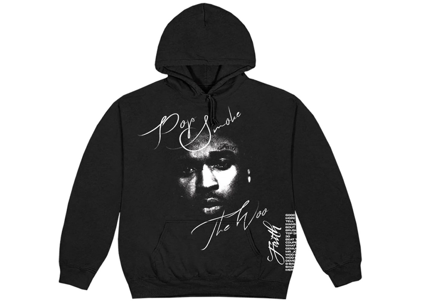 Promo Pop Smoke x Vlone Faith Hoodie Black