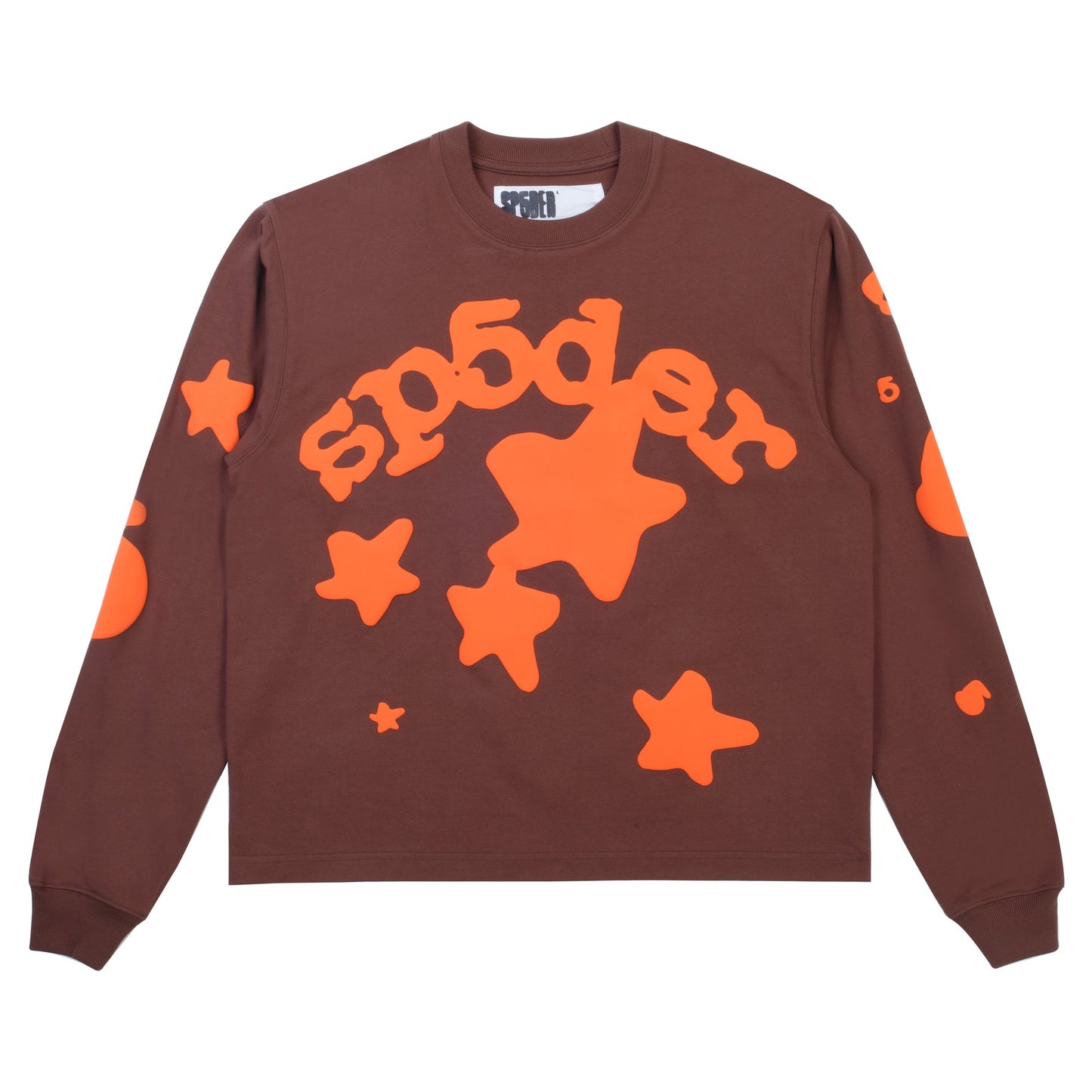 SP5DER Beluga Longsleeve Tee Brown
