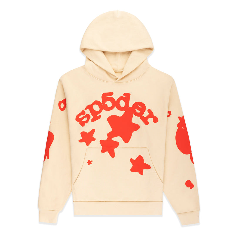 Sp5der Creme Beluga Hoodie