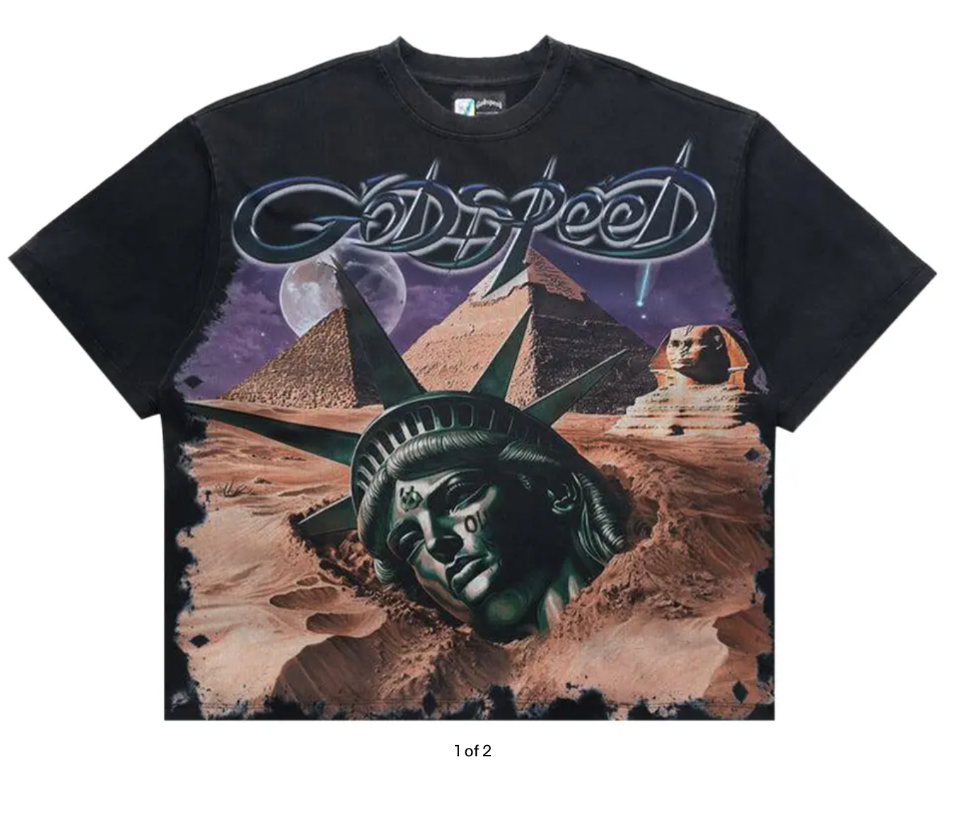 Godspeed Mother Cairo T-shirt Black Wash