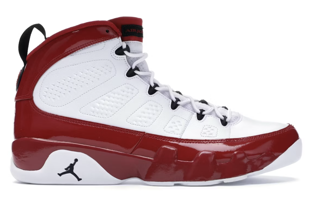 USED Jordan 9 Retro White Gym Red