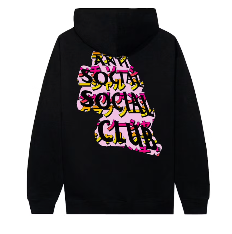 Anti Social Social Club Twisted Quickness Hoodie Black