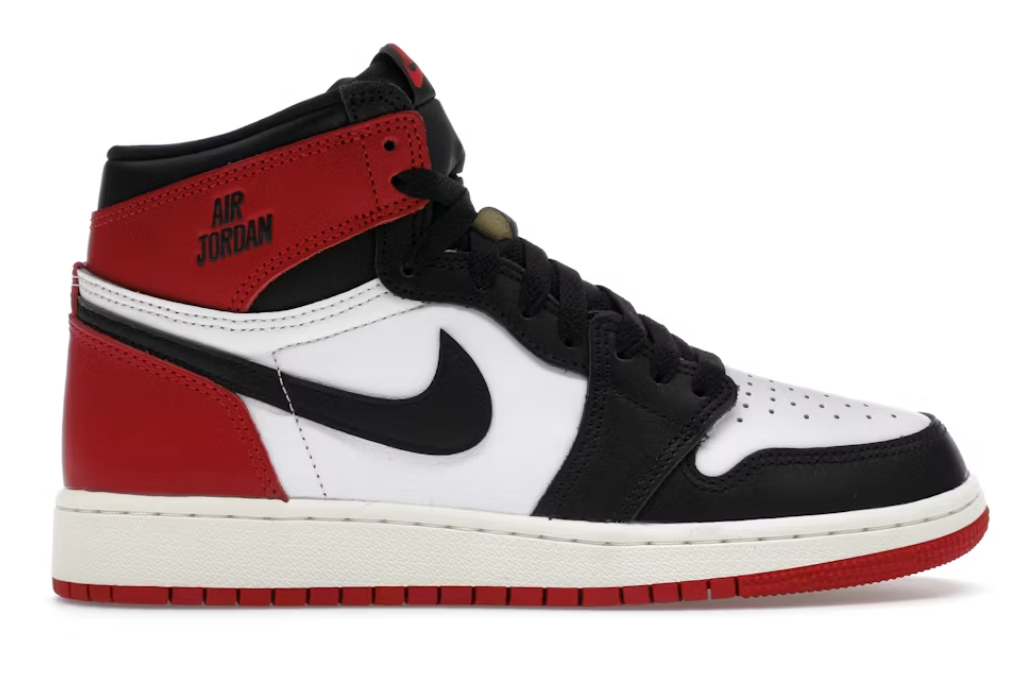 USED Jordan 1 Retro High OG Black Toe Reimagined (GS)