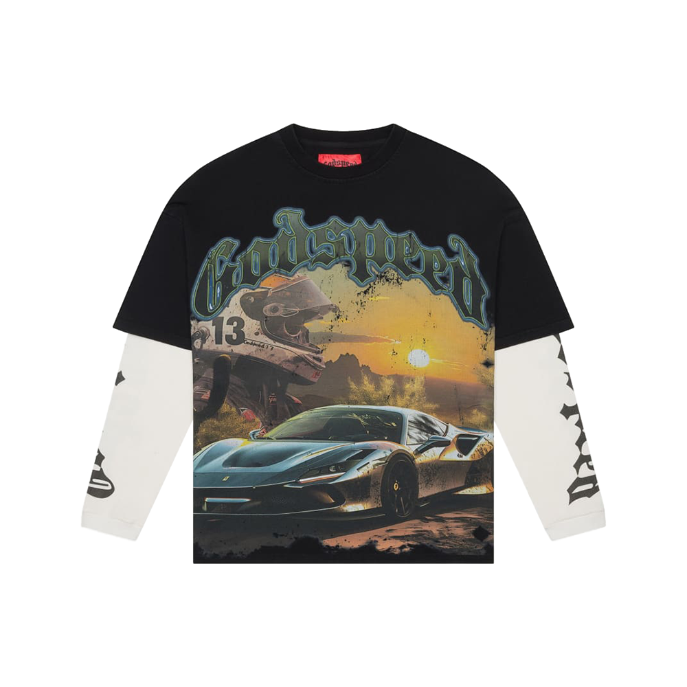 Godspeed Sunset Drift Layered LS Tee (Black)
