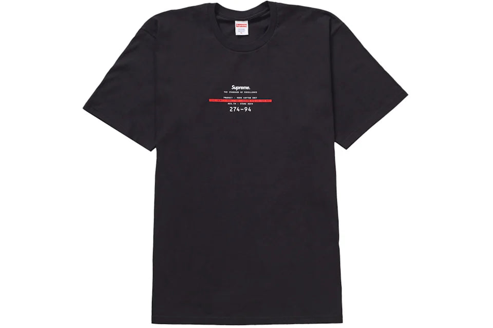 Supreme Standard Tee Black