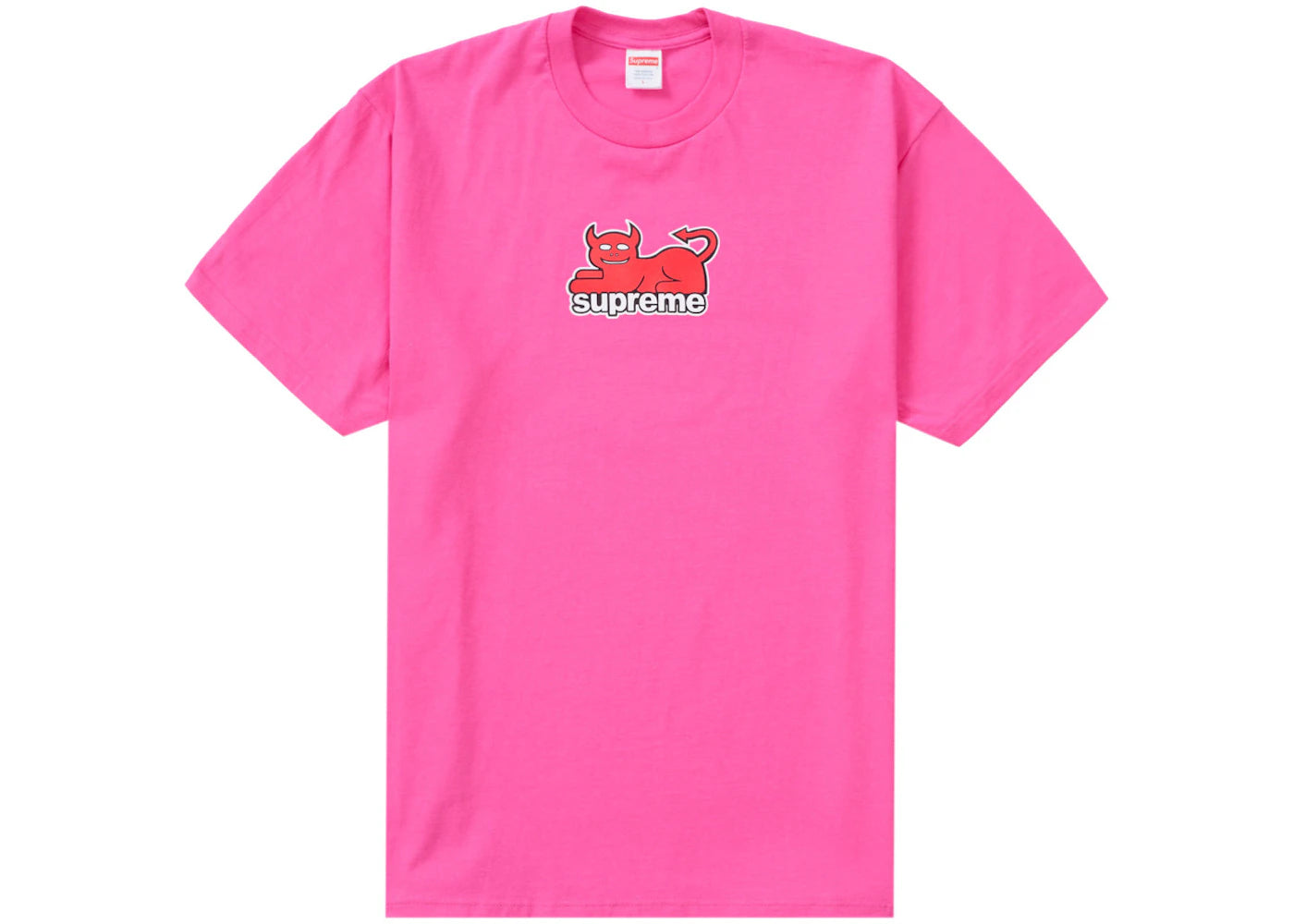 Promo Supreme Toy Machine Devil Cat Tee Fuchsia