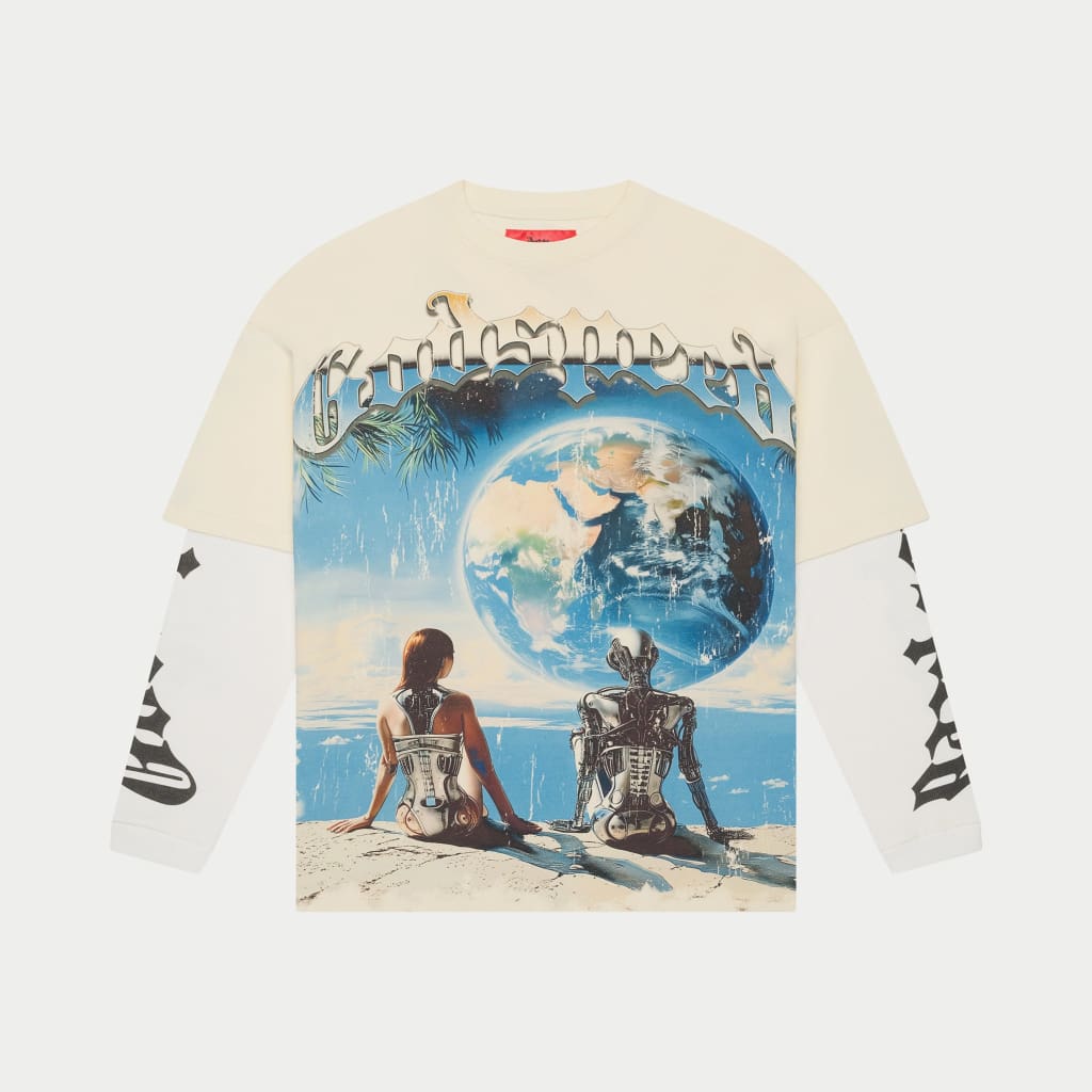 Godspeed Artificial Love Layered Tee (Bone)