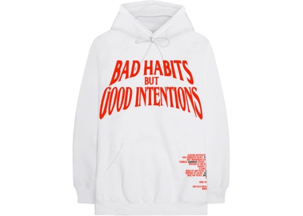 Promo Nav x Vlone Bad Habits Hoodie White