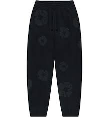 Promo Denim Tears Cotton Wreath Sweatpants Black Monochrome
