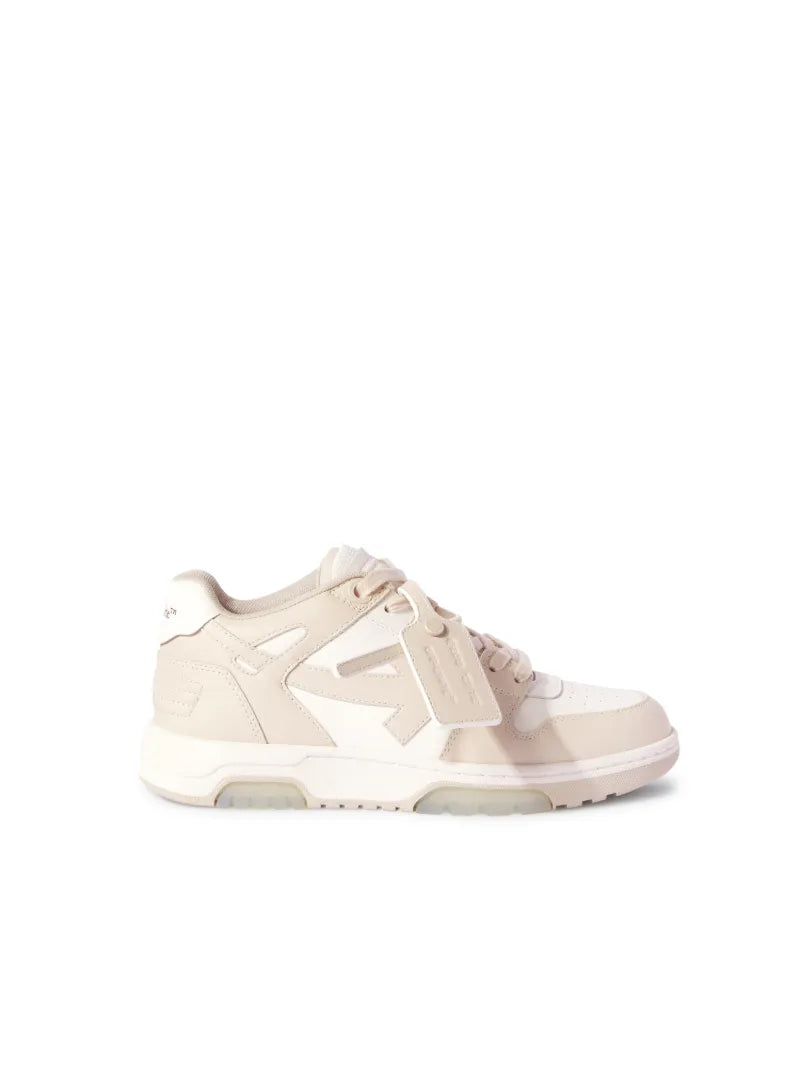 USED OFF-WHITE Out Of Office OOO Low Tops Beige (Women's)