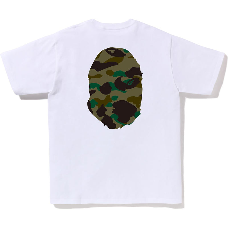 Promo BAPE Color Camo Big Ape Head Tee Green White