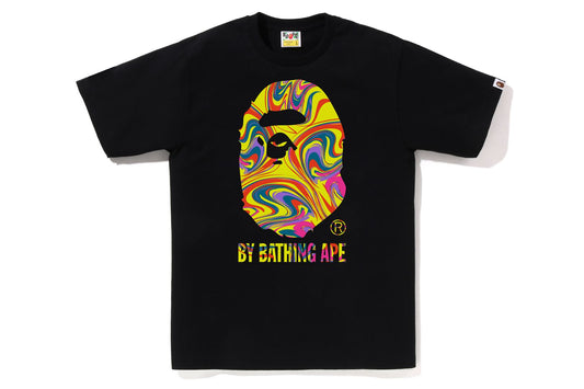 Promo BAPE Marbling By Bathing Ape Tee Black