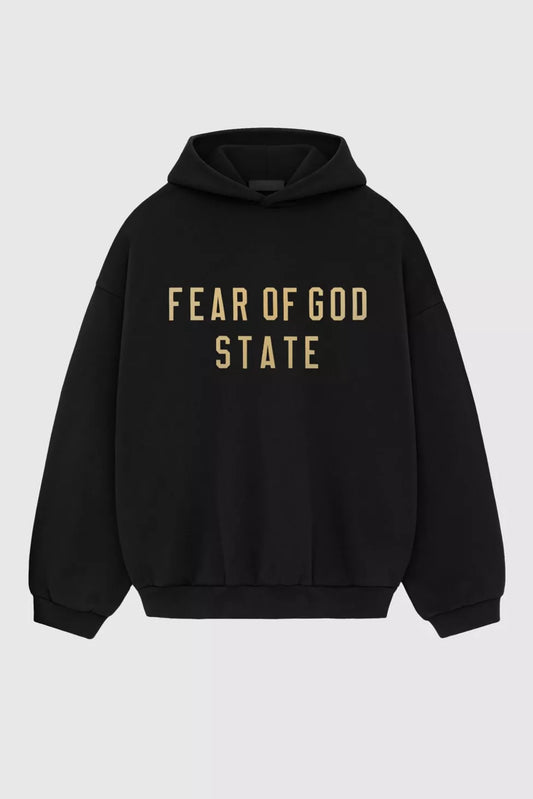 FEAR OF GOD Essentials Fleece Hoodie Black