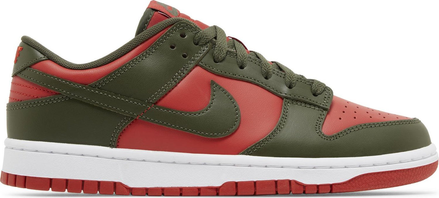 USED  Nike Dunk Low Mystic Red Cargo Khaki