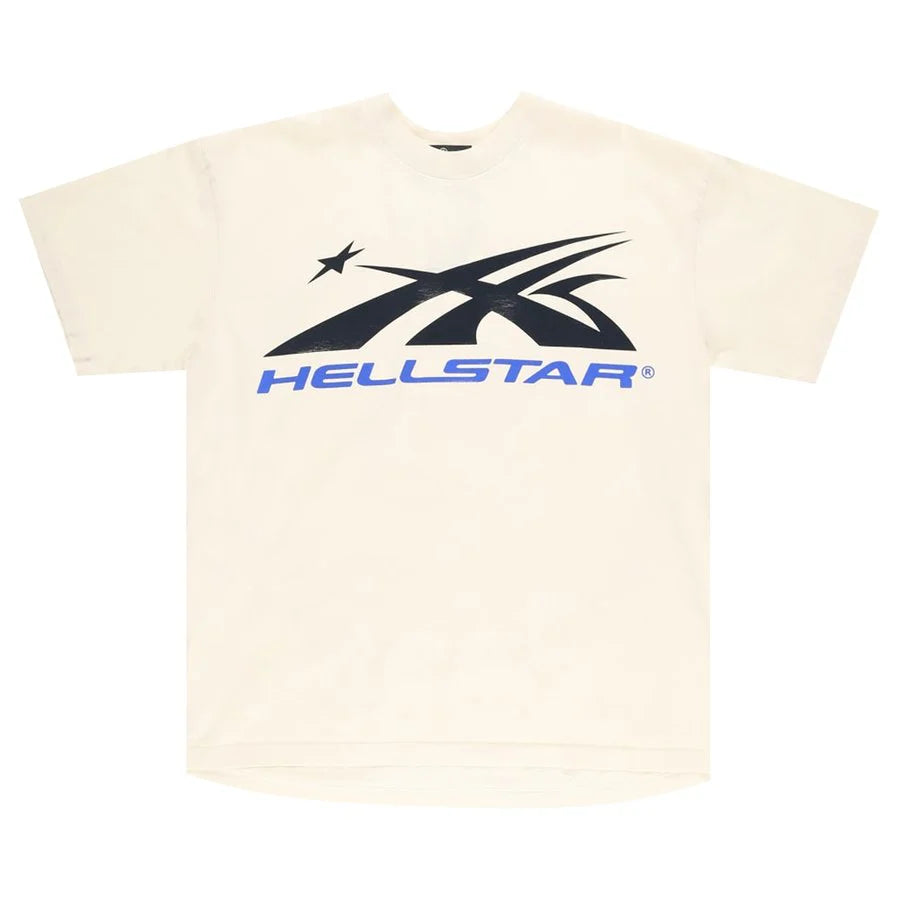 Hellstar Gel Logo Blue Tee White