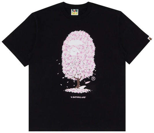 Bape Sakura Tree Tee Black