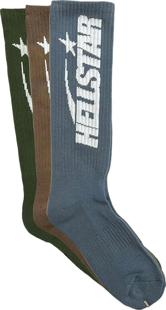 Hellstar Logo Socks (3 Pack) Earth Tone SINGLE