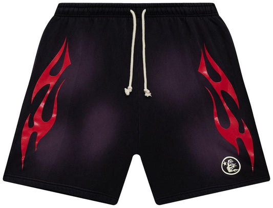 Hellstar Flame Shorts Purple