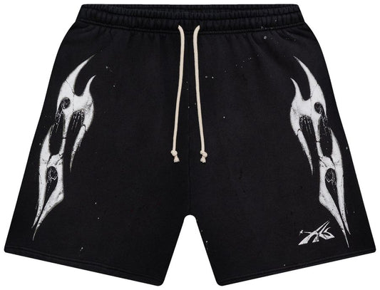 Hellstar Spiderweb Sport Logo Shorts Black