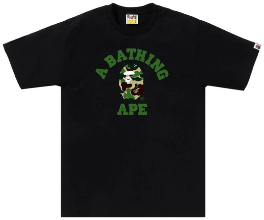 BAPE ABC Camo College Tee (SS25) Black/Green