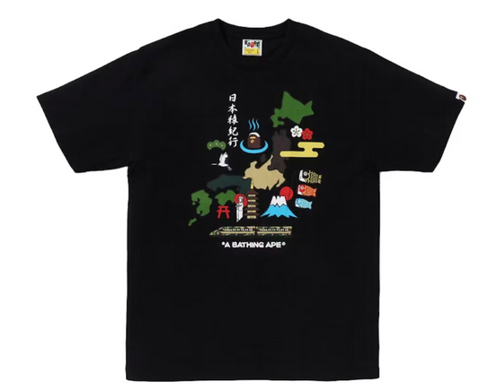 BAPE Japan Culture Tee Black