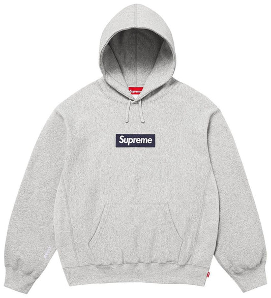 Supreme Box Logo Hooded Sweatshirt (FW25) Heather Grey