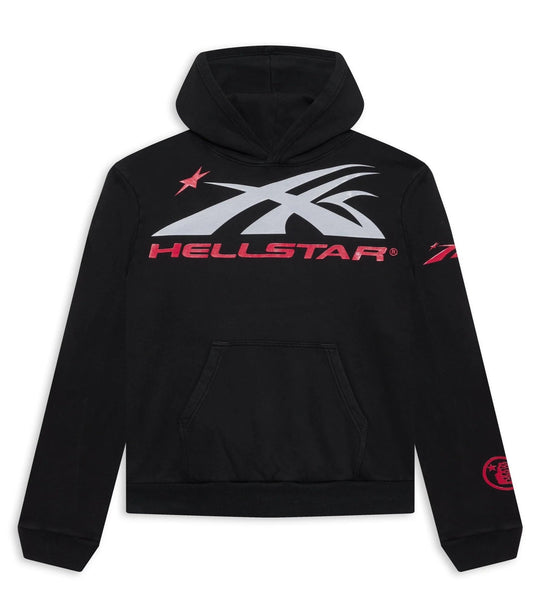 Hellstar Sports Classic Gel Logo Hoodie Red Black