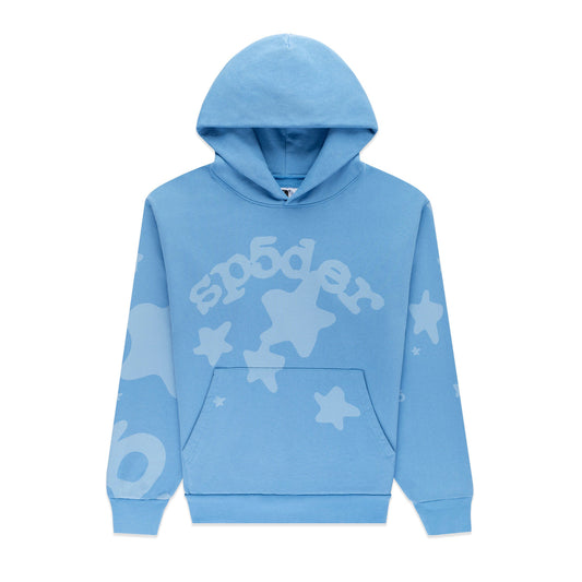 Sp5der BELUGA V2 HOODIE Dusty Blue