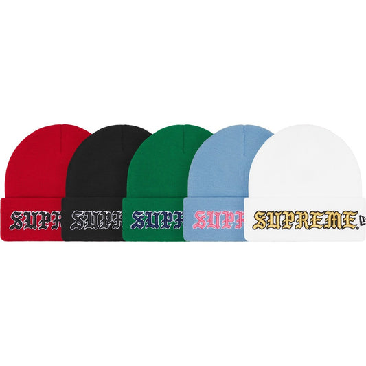 Supreme New Era Old English Beanie