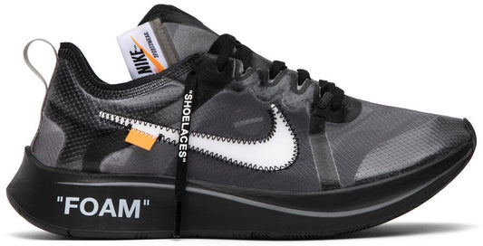 USED Nike Zoom Fly Off-White Black Silver