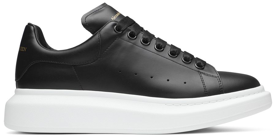 USED Alexander McQueen Oversized Black White Sole