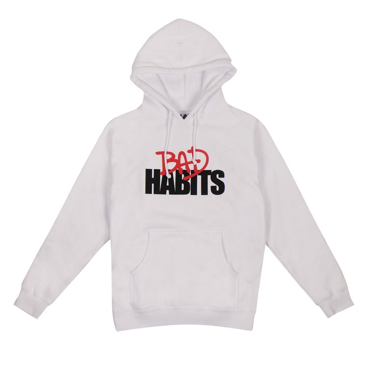 Vlone x Nav Bad Habits Drip Pullover Sweatshirt White