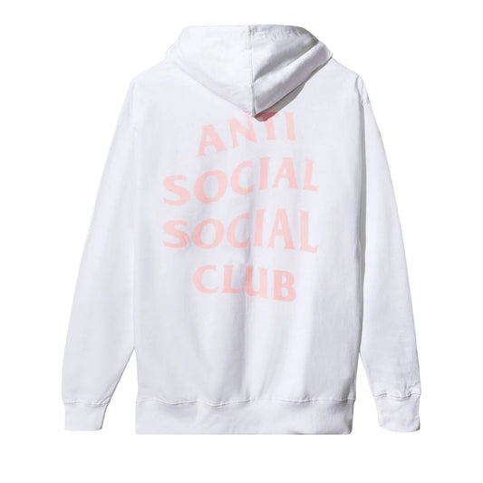 Promo Anti Social Social Club Pink Logo Hoodie White